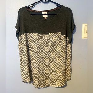 Knox Rose Grey Pocketed Blouse